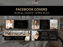 Luxury Real Estate Facebook Cover | 25 Real Estate Social Media Banner | Realtor Marketing Facebook Cover | Canva template