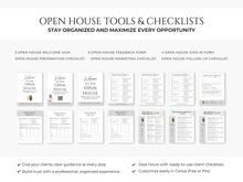 Open House Bundle, Realtor Canva Templates, Open House Flyers, Social Media Posts, Postcards, Door Hangers, Yard Signs, Checklists Gray & White