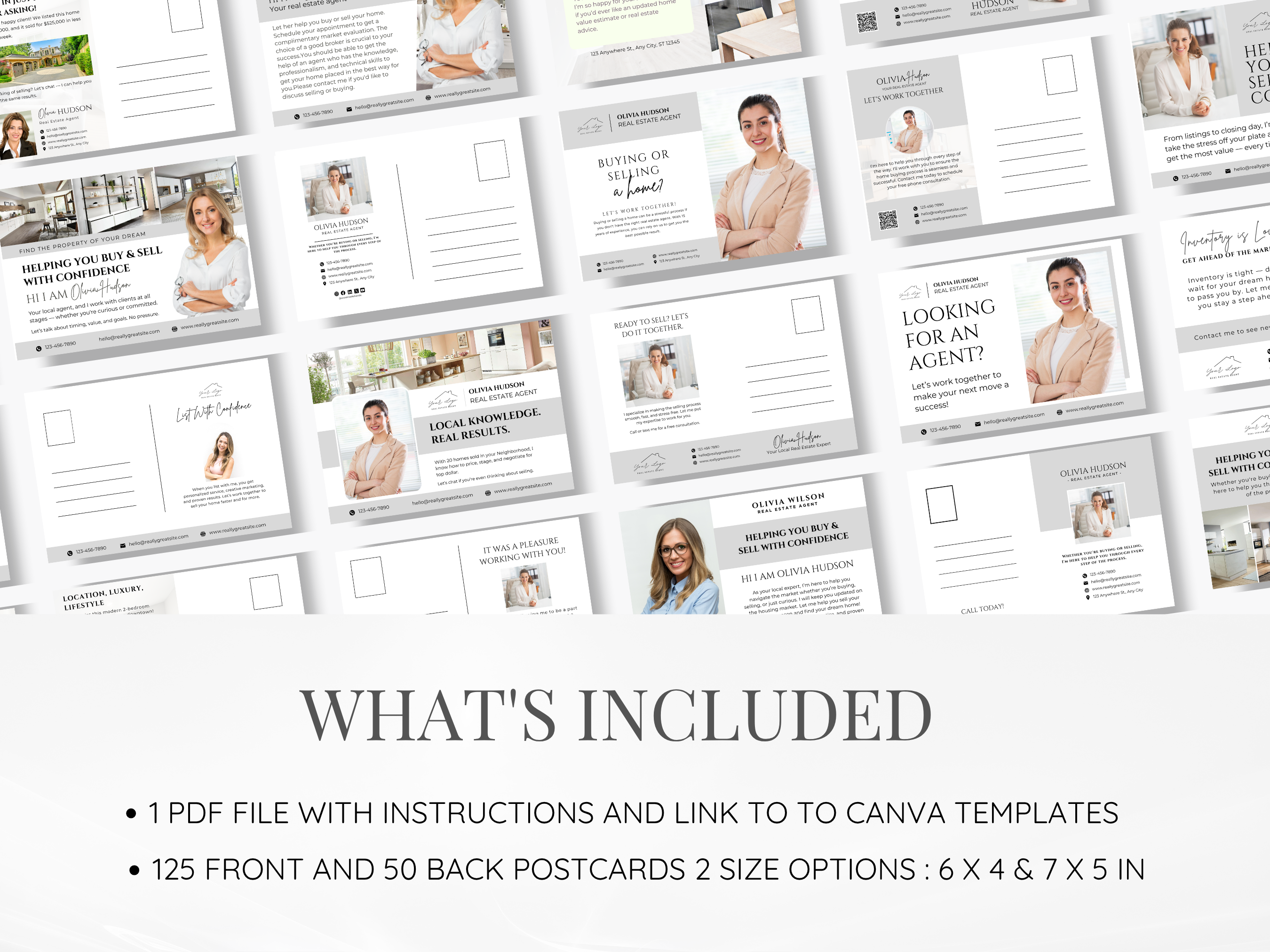 125 Real Estate Prospecting Postcards Bundle| 6x4 & 7x5