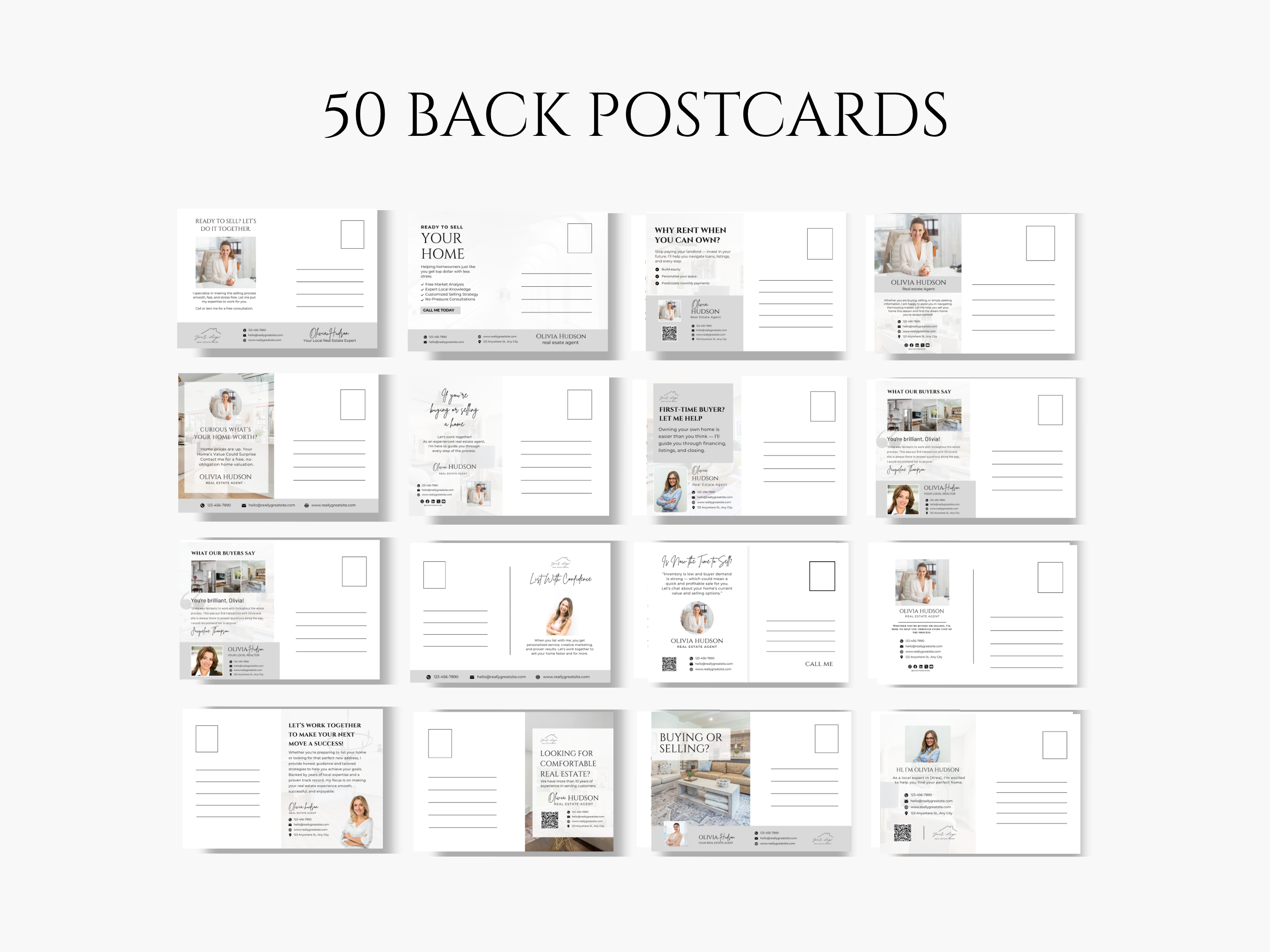 125 Real Estate Prospecting Postcards Bundle | Realtor Farming Canva Templates | Real Estate Agent Marketing Postcards | 6x4 & 7x5