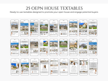 Open House Bundle, Realtor Canva Templates, Open House Flyers, Social Media Posts, Postcards, Door Hangers, Yard Signs, Checklists Gray & White