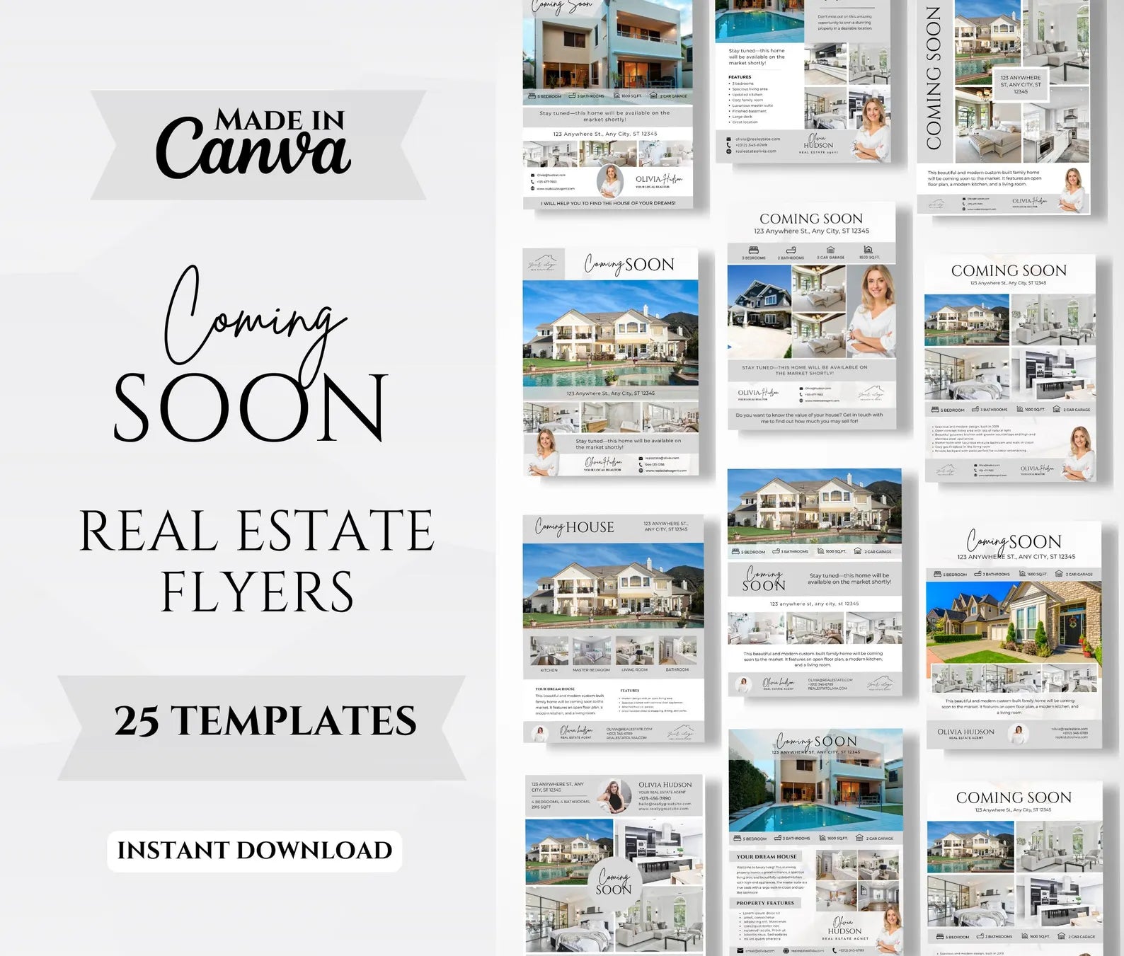 Real Estate Coming Soon Flyer Templates | Modern Realtor Marketing