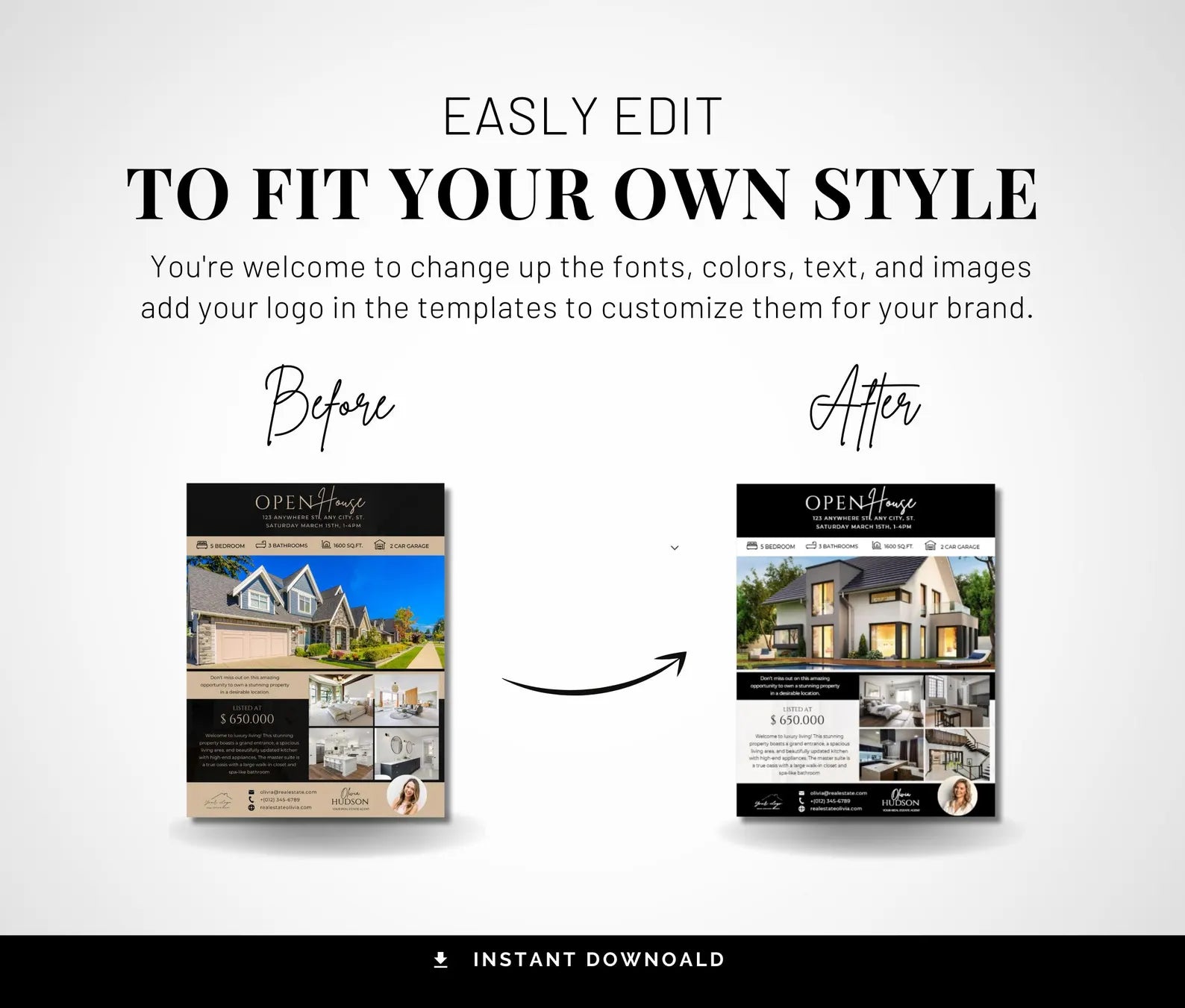 Luxury Open House Flyers