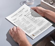 Real Estate Homebuyer Closing Timeline Flyers