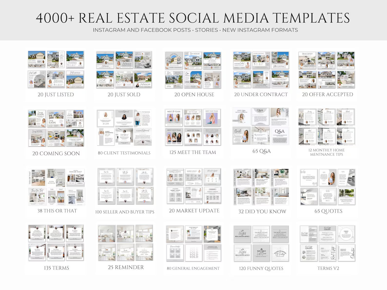 Real Estate Templates Bundle | Social Media Posts