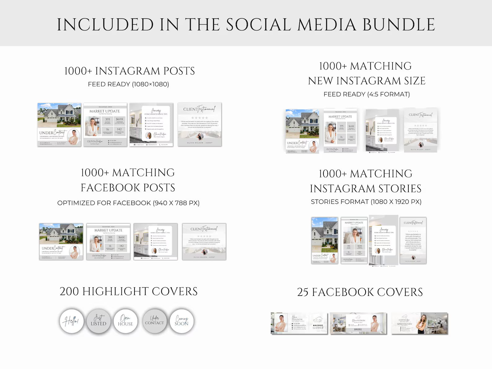Real Estate Templates Bundle | Social Media Posts