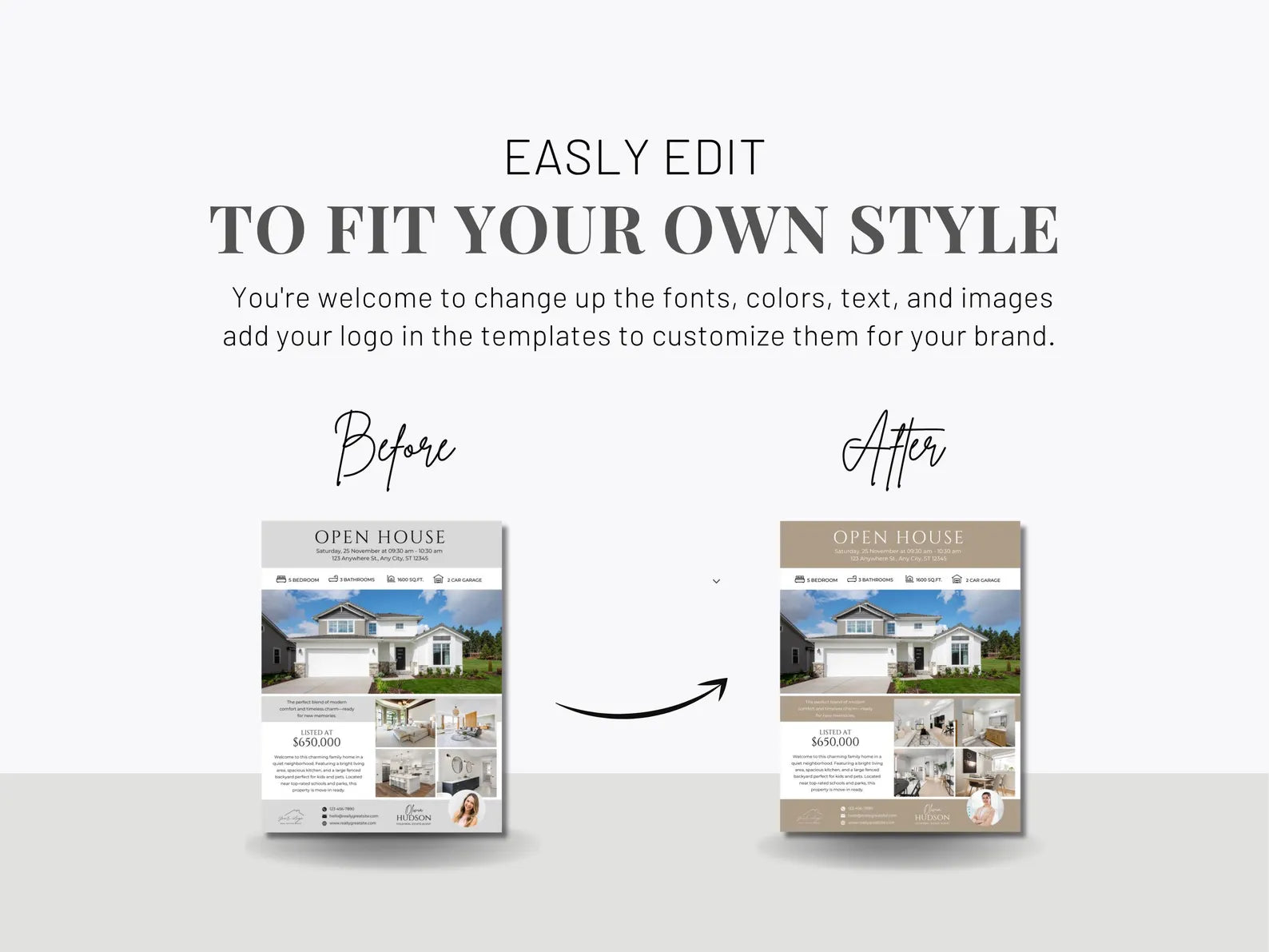 Realtor Flyer Bundle, Prospecting Letters, Open House Flyers, Client Forms